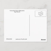 ベネズエラのダンサーマトリョスカ葉書 ポストカード (裏面)