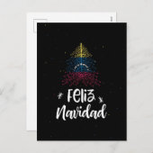 ベネズエラの国旗と一緒にクリスマスをお祝い シーズンポストカード (正面/裏面)