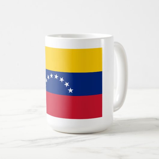 ベネズエラの国旗のカスタムコーヒーマグ コーヒーマグカップ (正面右)