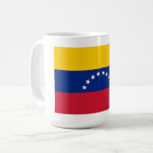 ベネズエラの国旗のカスタムコーヒーマグ コーヒーマグカップ (正面左)