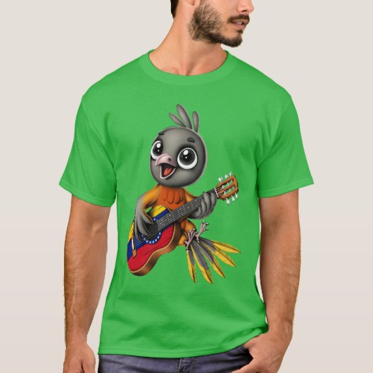 ベネズエラの国鳥の女の子 Tシャツ (正面)