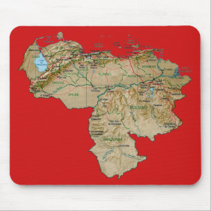 ベネズエラの地図のマウスパッド マウスパッド