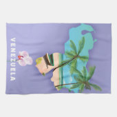 ベネズエラの地図 キッチンタオル (横)