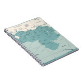 ベネズエラの地図 – ヴィンテージ高詳細ヴィンテージ線 ノートブック (右側)