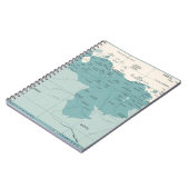 ベネズエラの地図 – ヴィンテージ高詳細ヴィンテージ線 ノートブック (左側)