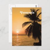 ベネズエラの夕日 ポストカード (正面/裏面)