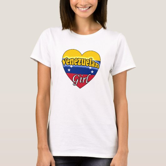 ベネズエラの女の子 Tシャツ (正面)