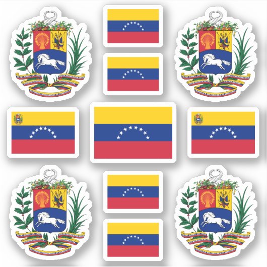 ベネズエラの州記号/腕と旗のコート シール (正面)