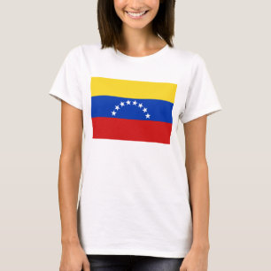 ベネズエラの旗Xの地図のTシャツ Tシャツ