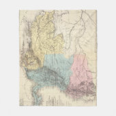 ベネズエラの歴史的軍の地図 フリースブランケット (正面)