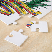 ベネズエラの紋章付き外衣 ジグソーパズル (側面)