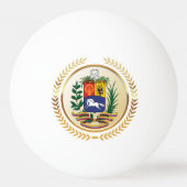 ベネズエラの紋章 卓球ボール (正面)