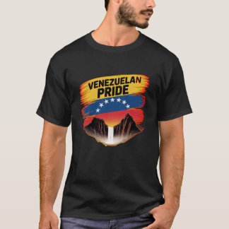 ベネズエラの誇り サルトエンジェル 国旗 スピリット Tシャツ