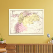 ベネズエラの軍隊地図の履歴 キャンバスプリント (インサイチュ (リビング))