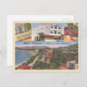 ベネズエラヴィンテージプエルトラクルスホテル1940s ポストカード (正面/裏面)