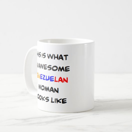 ベネズエラ人素晴らし女性 コーヒーマグカップ (正面左)