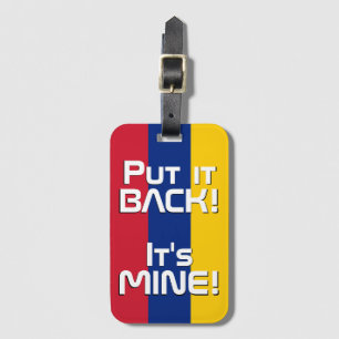 ベネズエラ国おもしろい旗 ラゲッジタグ