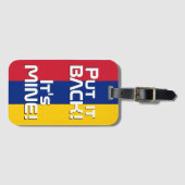 ベネズエラ国おもしろい旗 ラゲッジタグ (正面横)