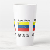 ベネズエラ国パーソナライズされた旗 カフェラテマグ (正面)