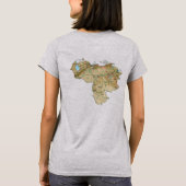 ベネズエラ国旗と地図dk Tシャツ (裏面)
