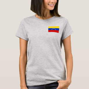 ベネズエラ国旗と地図dk Tシャツ