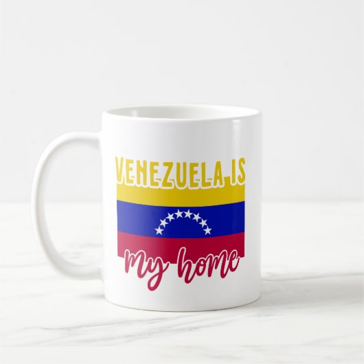 ベネズエラ国旗のプライド コーヒーマグカップ (左)