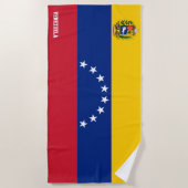 ベネズエラ国旗の壮麗な愛国心 ビーチタオル (正面)