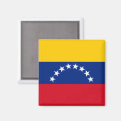ベネズエラ国旗の愛国的ベネズエラ人 マグネット (正面/裏面)