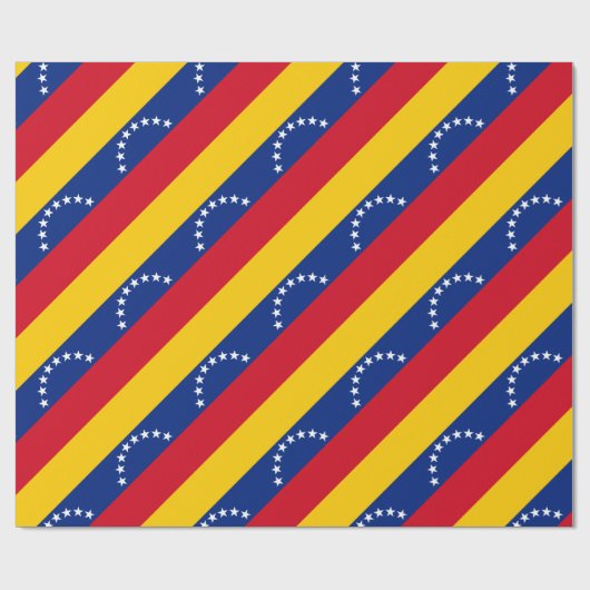 ベネズエラ国旗の愛国的ベネズエラ人 ラッピングペーパー (フラット)