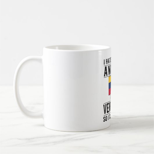 ベネズエラ国旗ベネズエラ誇りを持ったエネズエラルーツ コーヒーマグカップ (左)