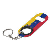 ベネズエラ国旗黄色い青い赤い星愛国  キーホルダー栓抜き (正面アングル)