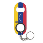 ベネズエラ国旗黄色い青い赤い星愛国  キーホルダー栓抜き (裏面)