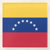 ベネズエラ国旗 ガラスコースター (正面)