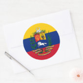 ベネズエラ国旗&コート・オブ・アームズ、ベネズエラ国旗 ラウンドシール