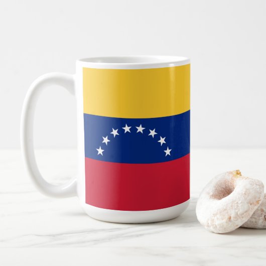ベネズエラ国旗 コーヒーマグカップ (ドーナツ)