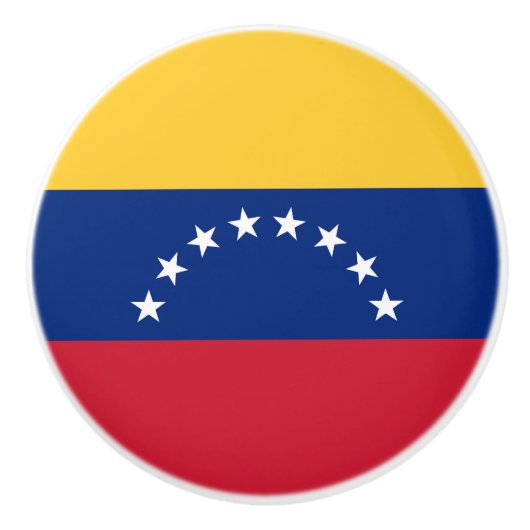 ベネズエラ国旗 セラミックノブ (正面)