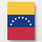 ベネズエラ国旗 フォトプラーク (正面)