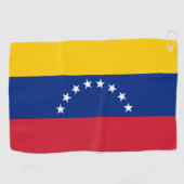 ベネズエラ国旗&ベネズエラのゴルフホリデー/スポーツ ゴルフタオル (横)