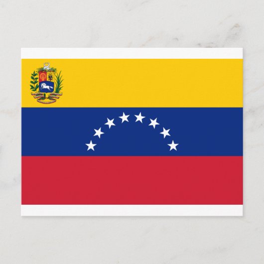 ベネズエラ国旗、ベネズエラ国旗 ポストカード (正面)