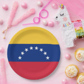 ベネズエラ国旗 ペーパープレート (パーティー)