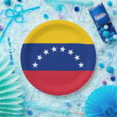 ベネズエラ国旗 ペーパープレート (パーティー)