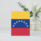 ベネズエラ国旗 ポストカード (スタンド正面)