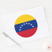 ベネズエラ国旗 ラウンドシール (封筒)