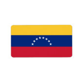 ベネズエラ国旗 ラベル (正面)