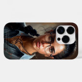 ベネズエラ女性ポートレート油絵 Case-Mate iPhoneケース (裏面 (横))