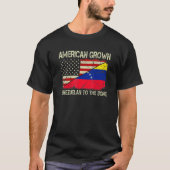 ベネズエラ産のアメリカ人でベネズエラ産のアメリカ人 Tシャツ (正面)