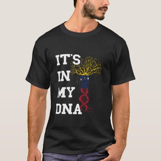 ベネズエラ私のDNAツリー分子ベネズエラの中にある Tシャツ (正面)