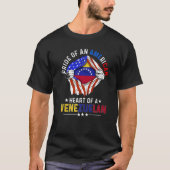 ベネズエラ系アメリカ系アメリカプライド外国人ベネズエラ Tシャツ (正面)