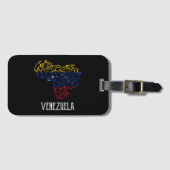 ベネズエラ素晴らしマンダラアート国旗 ラゲッジタグ (正面横)