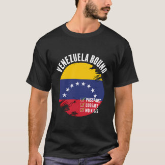 ベネズエラ行き国旅行ベネズエラ国旗Vac Tシャツ